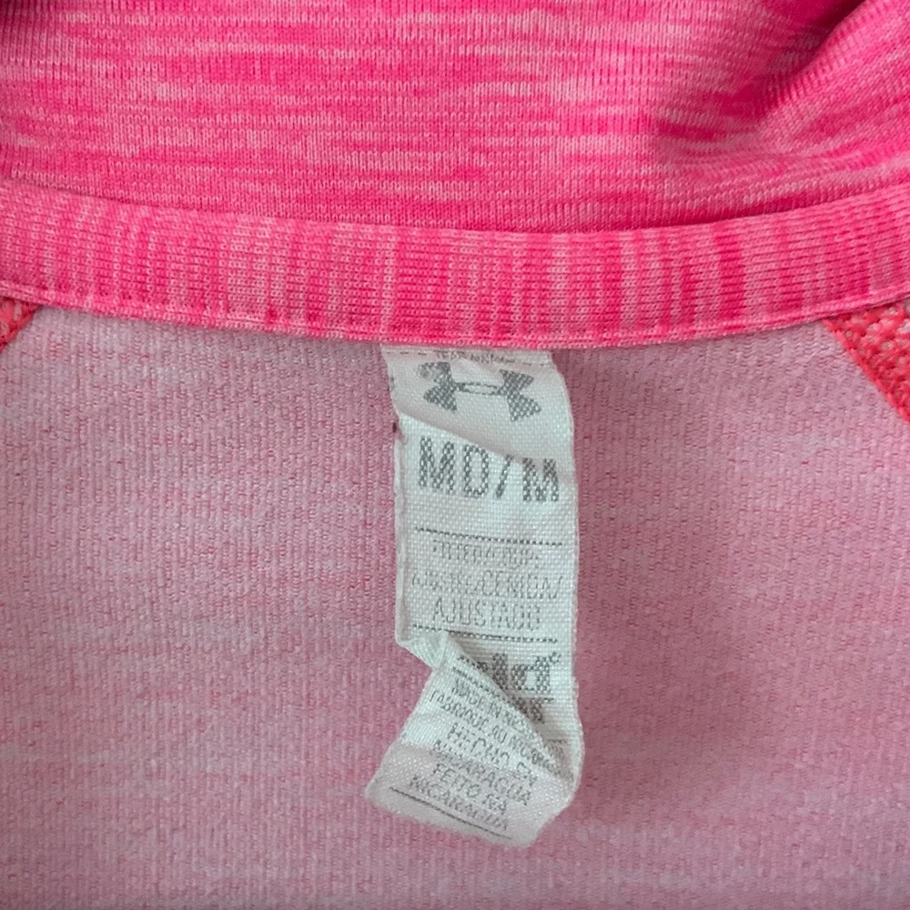 Under Armour Neon Pink Quarter-Zip Athletic Pullover